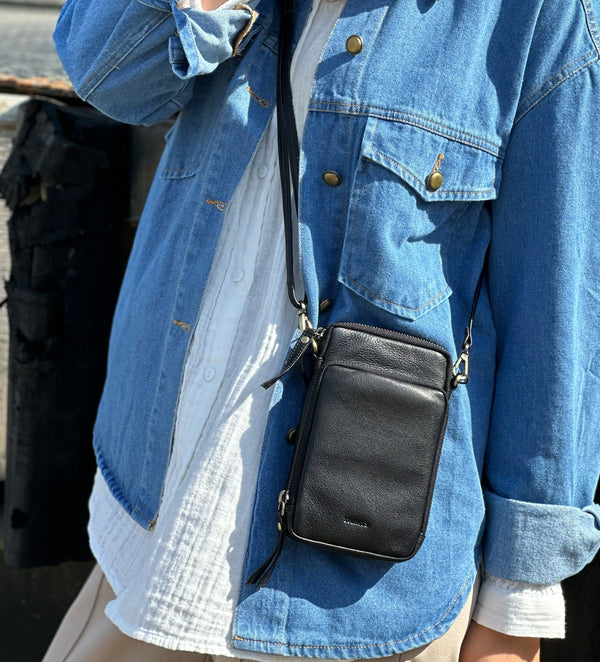 Treats Gaia Small Crossbody Black