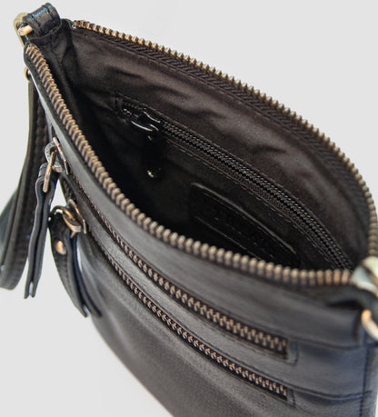 Treats Rosa Small Crossbody Black